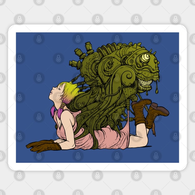 Monster waiting you Magnet by Mako Design 